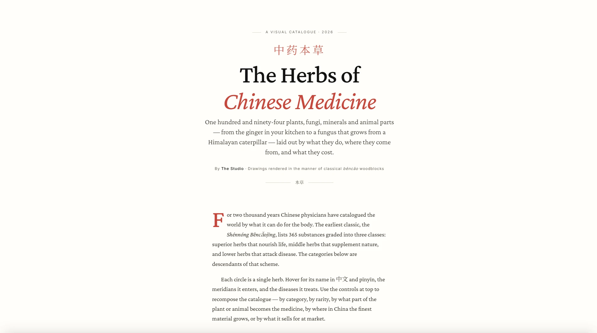 The Herbs of Chinese Medicine